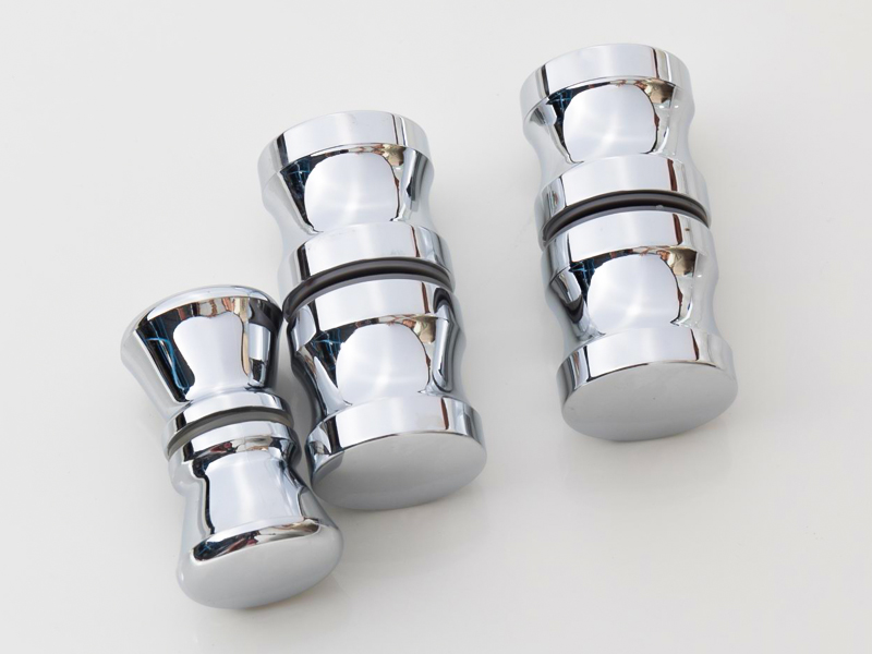 1H 浴室ガラスドアプラスチック丸ハンドル