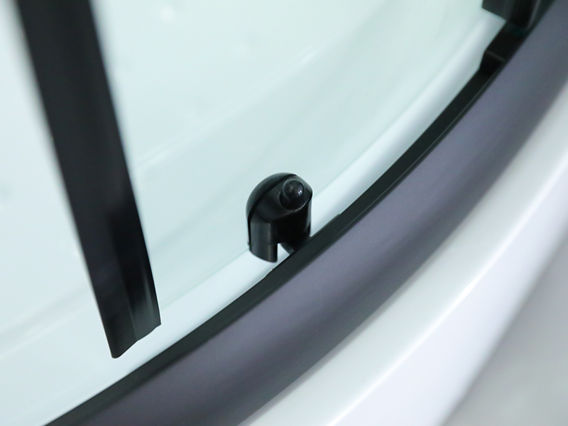 SE ブラック アルミニウム フレーム スライド強化ガラス シャワー エンクロージャ SE ブラック アルミニウム フレーム スライド強化ガラス シャワー エンクロージャ