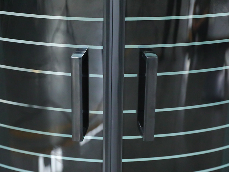 SE ブラック アルミニウム フレーム スライド強化ガラス シャワー エンクロージャ SE ブラック アルミニウム フレーム スライド強化ガラス シャワー エンクロージャ