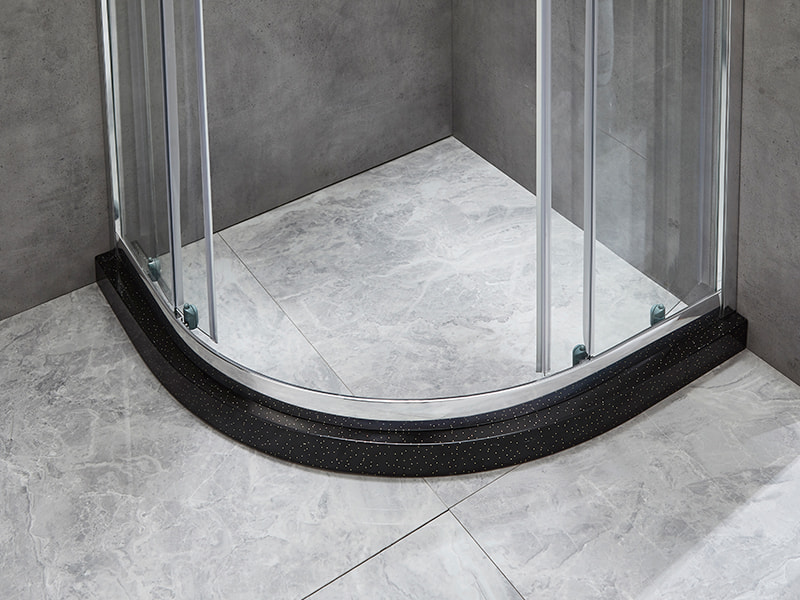 SE スライド式シャワーエンクロージャ、透明強化ガラス、クロムアルミニウムプロファイル、二重穴ハンドル、トレイなし SE スライド式シャワーエンクロージャ、透明強化ガラス、クロムアルミニウムプロファイル、二重穴ハンドル、トレイなし