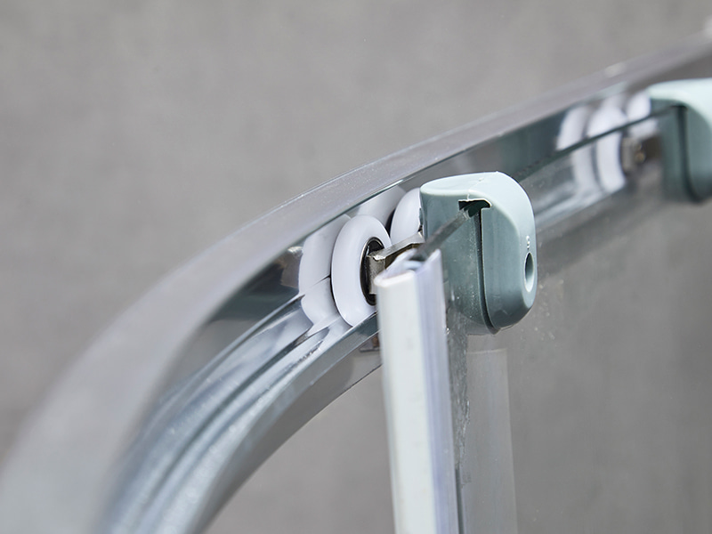 SE スライド式シャワーエンクロージャ、透明強化ガラス、クロムアルミニウムプロファイル、二重穴ハンドル、トレイなし SE スライド式シャワーエンクロージャ、透明強化ガラス、クロムアルミニウムプロファイル、二重穴ハンドル、トレイなし