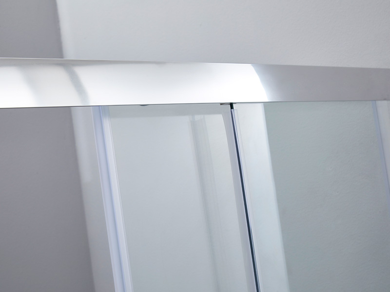 SQ クリア強化ガラス バスルーム スライド シャワー エンクロージャ、トレイ付き SQ クリア強化ガラス バスルーム スライド シャワー エンクロージャ、トレイ付き